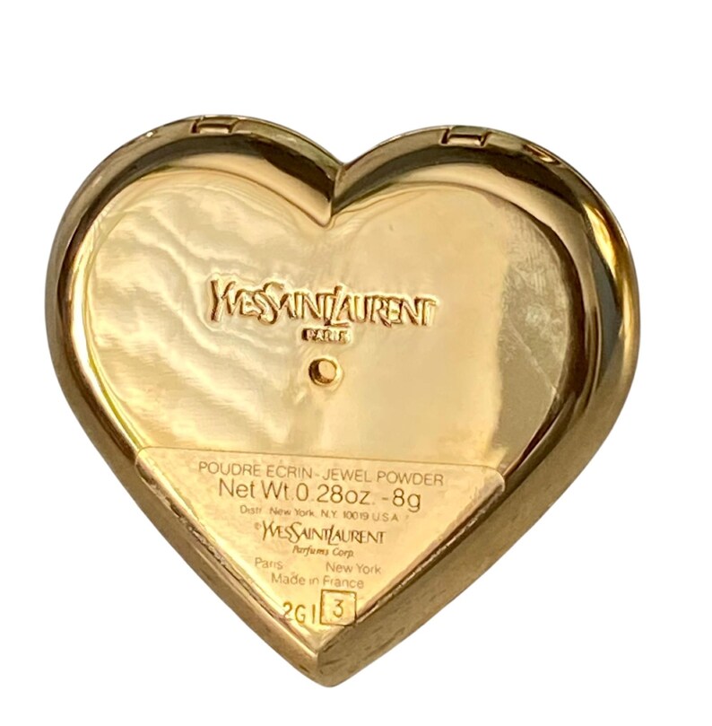 Ysl Compact Powder Yves Saint Laurent Heart Powder Compact: Robert Goossens Red Jewelled ...