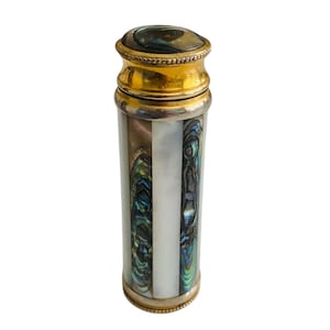 Marcel Franck Le Kid Atomiser: Mother of Pearl & Abalone Art Deco Perfume Bottle