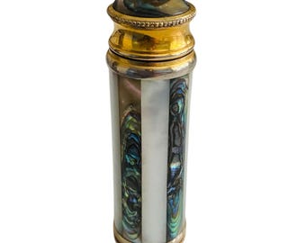 Marcel Franck Le Kid Atomiser: Mother of Pearl & Abalone Art Deco Perfume Bottle