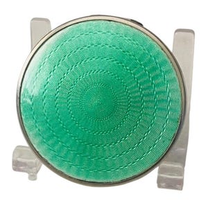 Art Deco Vogue Powder Compact Guilloche Enamel circa 1930