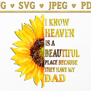Papa Memorial Svg, à la mémoire de papa Svg, papa au paradis png, clipart mémoire, ange gardien png, repose en paix svg, perte du père RIP