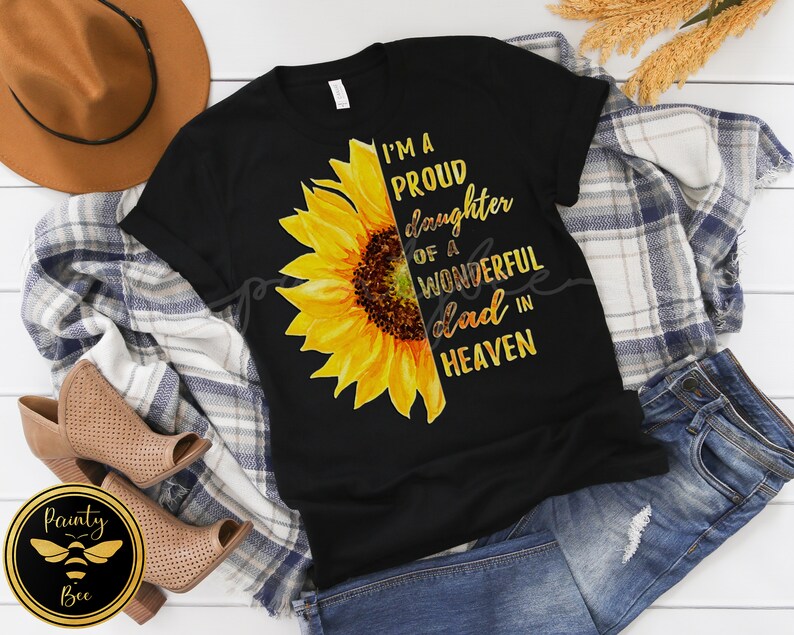 I'm a Proud Daughter of a Wonderful Dad in Heaven Honor - Etsy