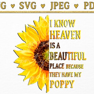 Poppy Loss Quote Svg, Guardian Angel png, dans la mémoire aimante clip art, grand-père au paradis rip, citation de poème commémoratif, repose en paix