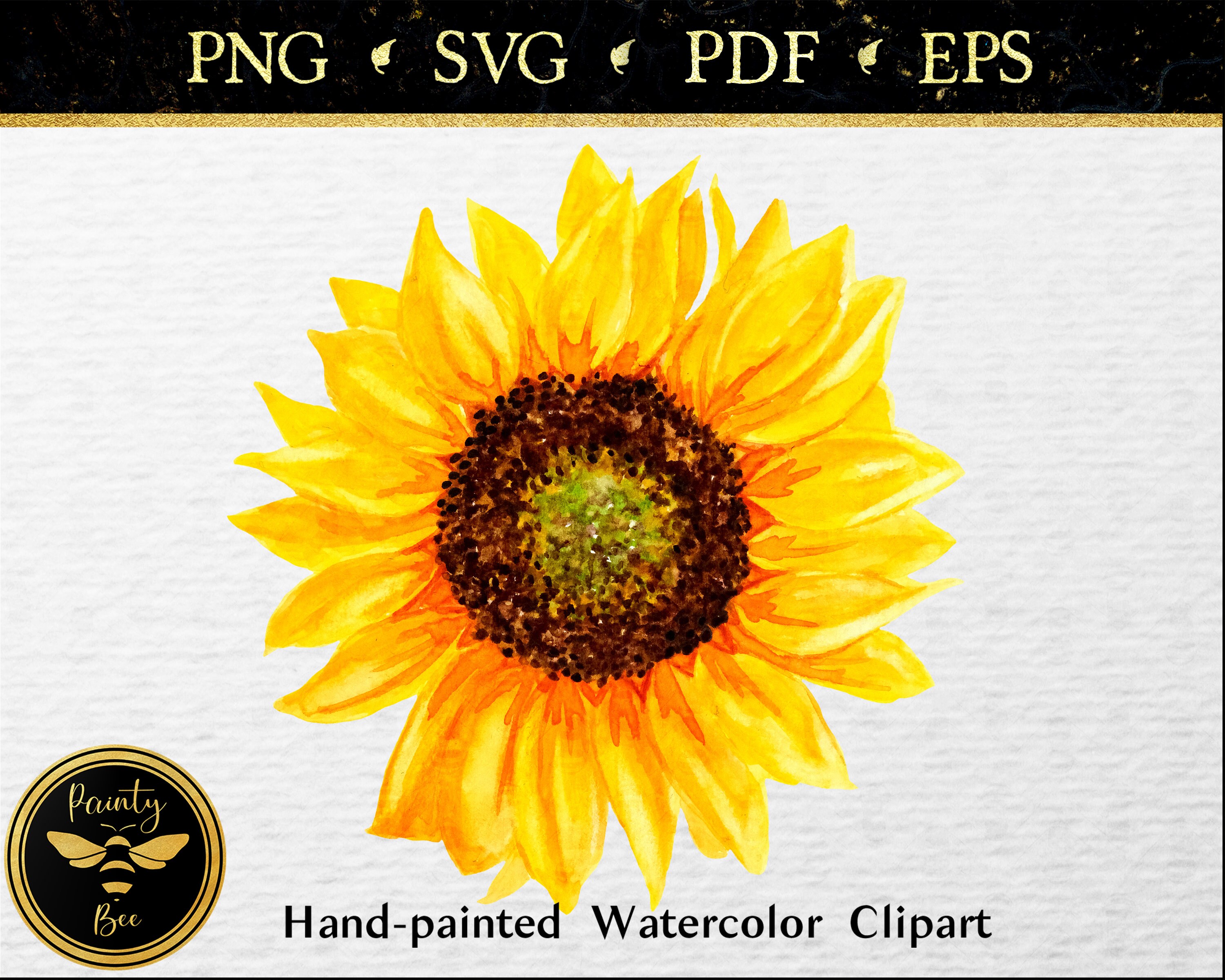 Free Free 234 Realistic Transparent Watercolour Sunflower Svg SVG PNG EPS DXF File