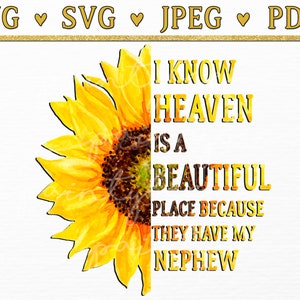 Neveu Loss Quote Svg, Guardian Angel png, dans la mémoire aimante clip art, neveu dans le ciel rip, citation de poème commémoratif, repose en paix