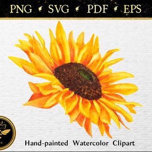 Free Free 109 Realistic Transparent Watercolour Sunflower Svg SVG PNG EPS DXF File