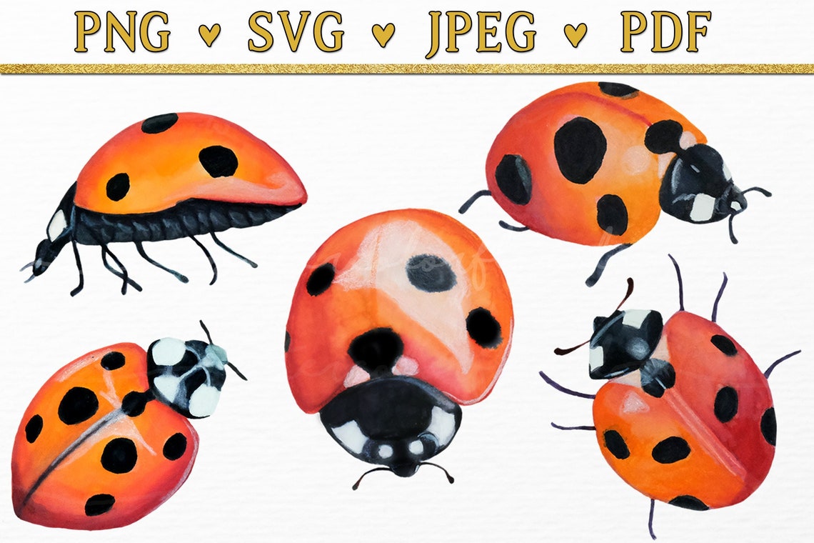 Ladybug SVG Art Decal Cut Files Cute Lady Bug Little Girl - Etsy