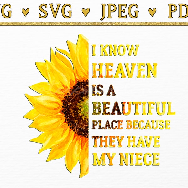 Niece Loss Quote Svg, Guardian Angel png, in loving memory clip art, niece in heaven rip, memorial poem quote, rest in peace