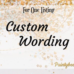 Add On- Customize Wording for One Listing