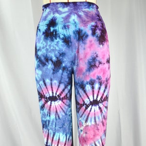 Women Tie Dye Rayon Spandex Harem Pants, Loose Lounge Boho Hippie Yoga Pants, Tie Dye Jersey Harem Pants, Comfort Pants, Tie Dye Clothing