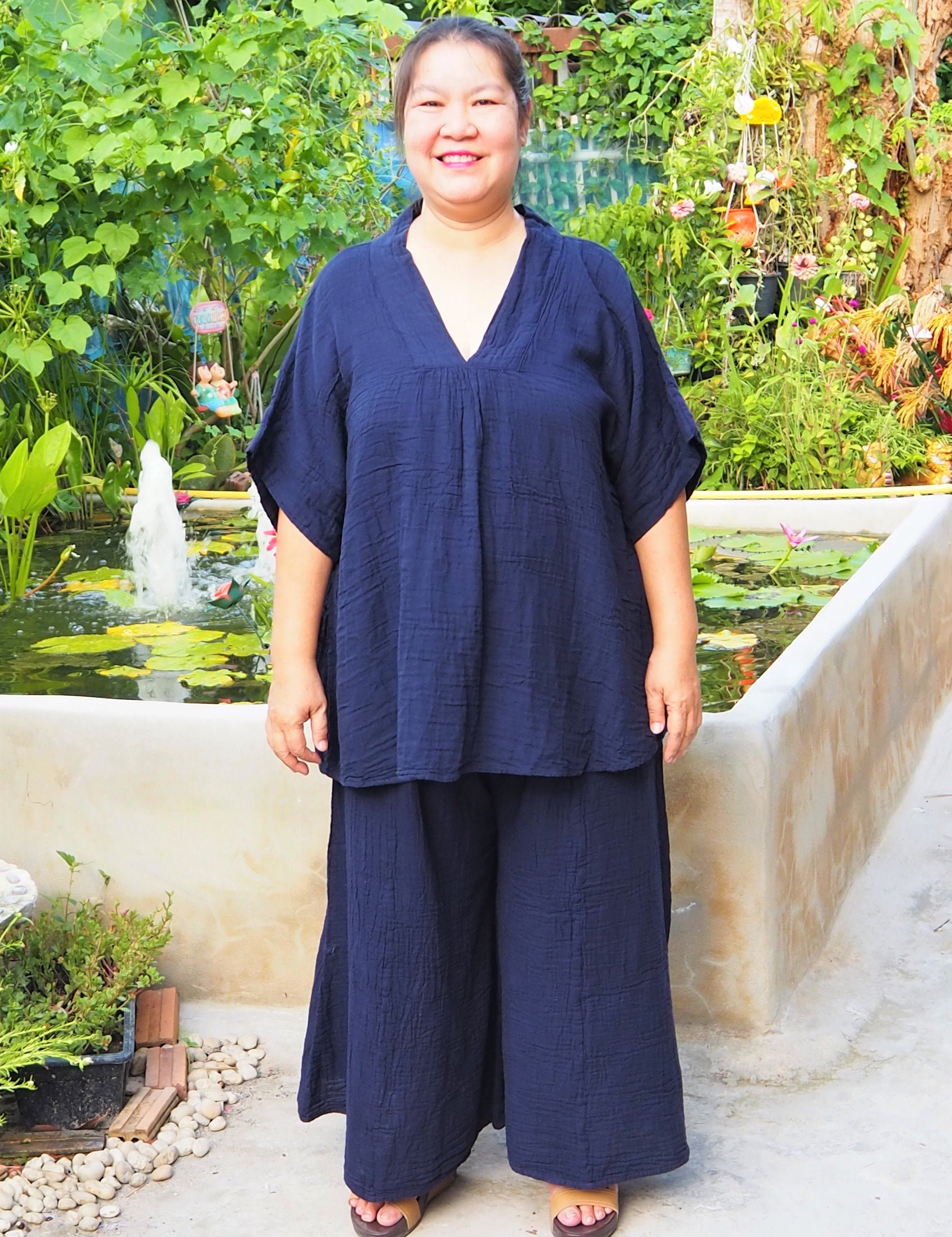 Plus Size Loose Wide Leg Pants Women 