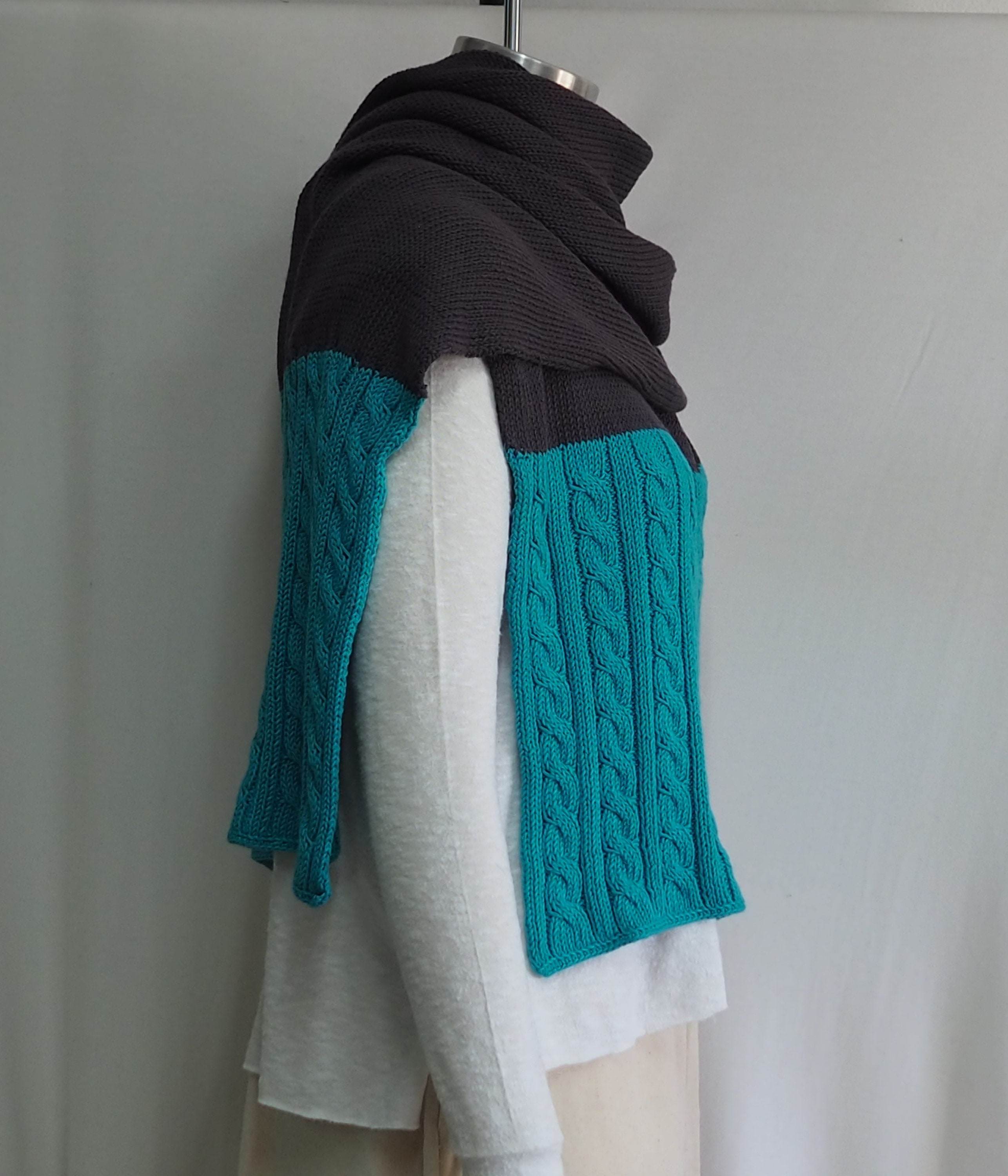 For Her 100% Cotton Shawl Wrap Wrap Scarf Two-tone Cotton | Etsy