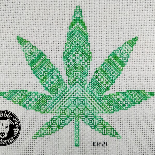 Weed Cross Stitch Etsy