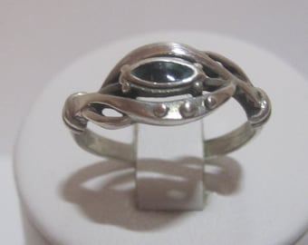 925 Sterling Silver Ring with a stone Elegant gift for a girl