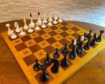 Juego de ajedrez soviético vintage de plástico, raro, juego de ajedrez URSS, juego de ajedrez, juego para exteriores, ajedrez vintage, regalo, URSS