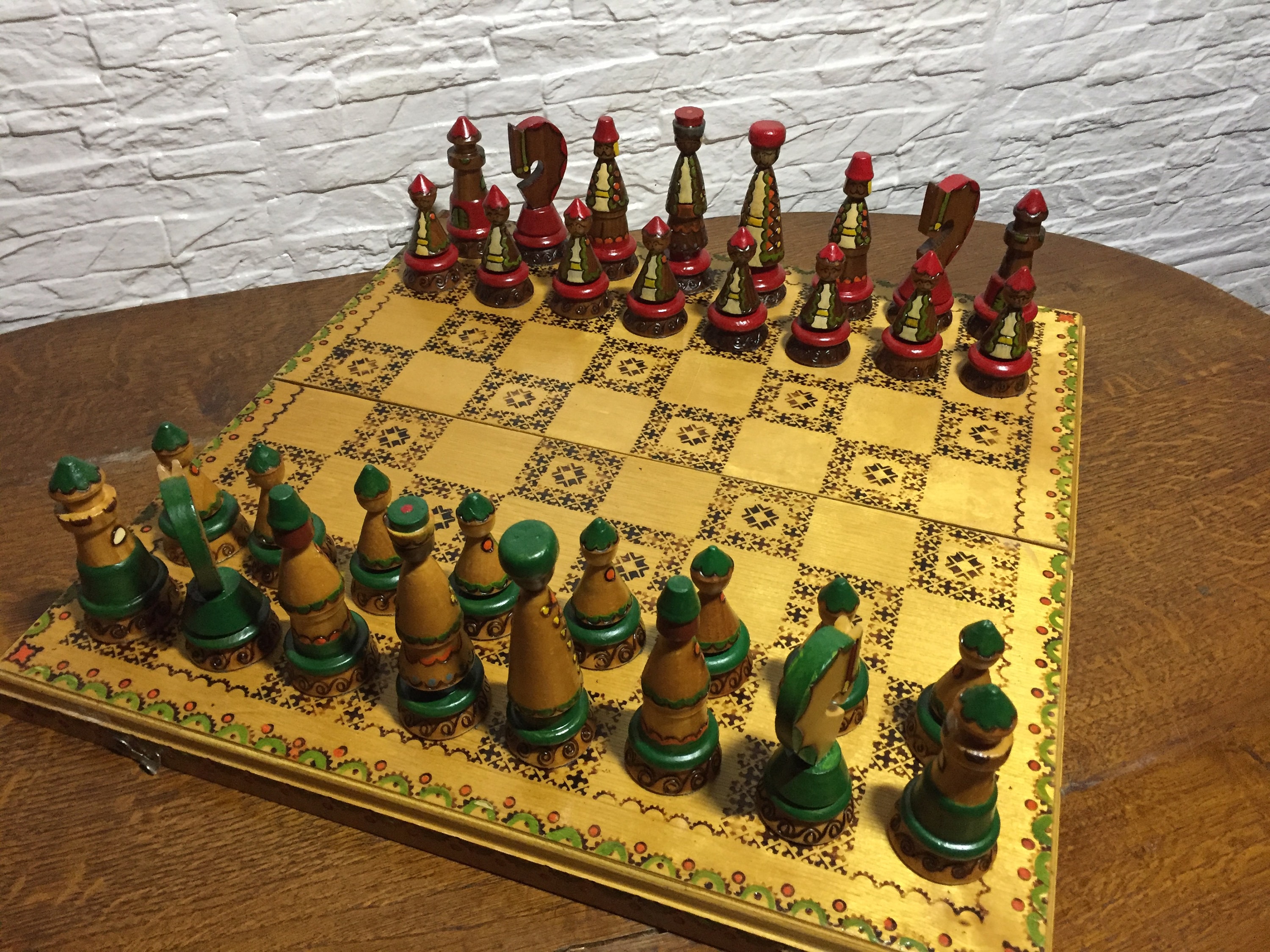 Soviet Chess. Soviet Chess Set. USSR Chess. Hand Painted. Etsy