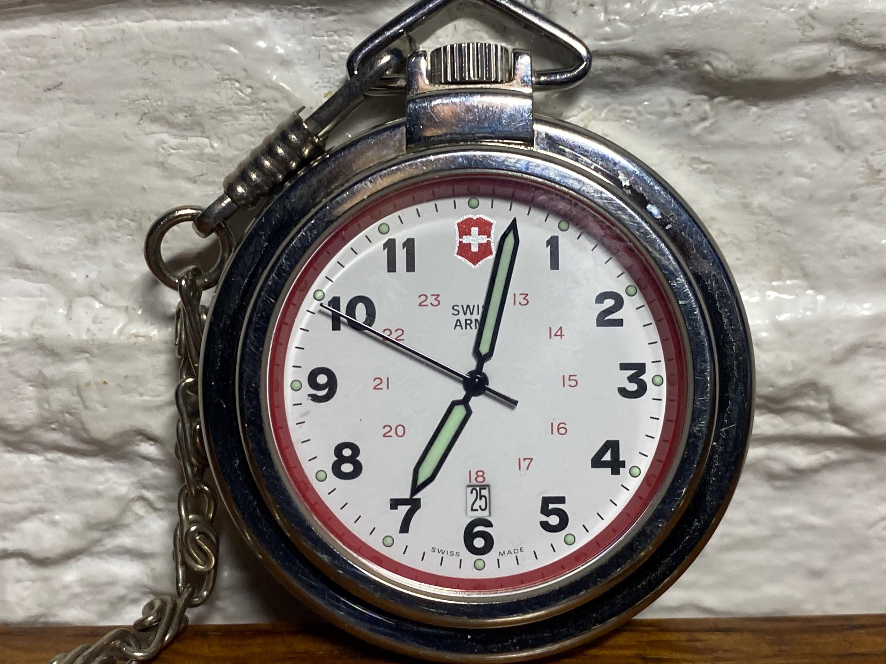 Swiss army pocket watch battery hotsell