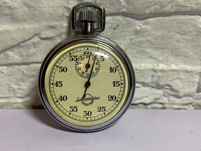 USSR Vintage Mechanical Stopwatch-chronometer, Stopwatch Zlatoust ...