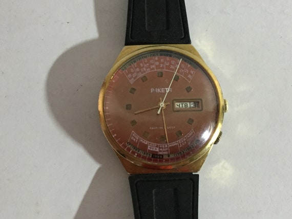 RAKETA Rare Vintage Soviet watch, mechanical mens… - image 5