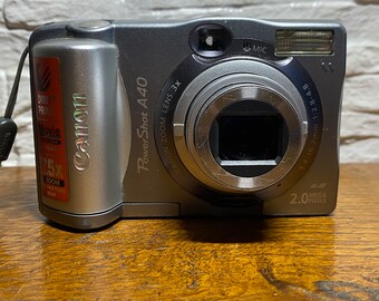 Canon PowerShot A40 digital camera, 2.0 megapixel, 3x optical zoom