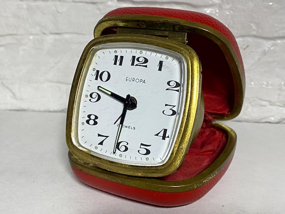 Travel Alarm Clock Europa, Vintage Clock, Vintage Clock, Clock, 2