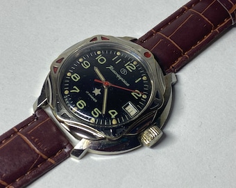 Vintage watch Komandirskie (Wostok), Soviet men's watch Vostok,d men's watch, military watch, USSR watch