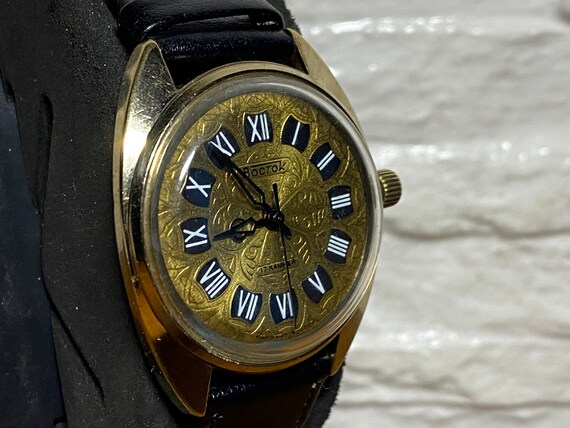 Vintage Gilded watch Vostok, Soviet men's watch V… - image 5