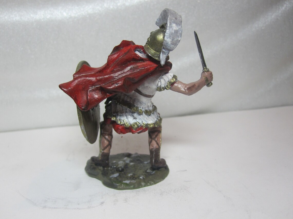 Tin Miniature. Pewter Sculpture. Tin Soldier. Antique Rome. Etsy