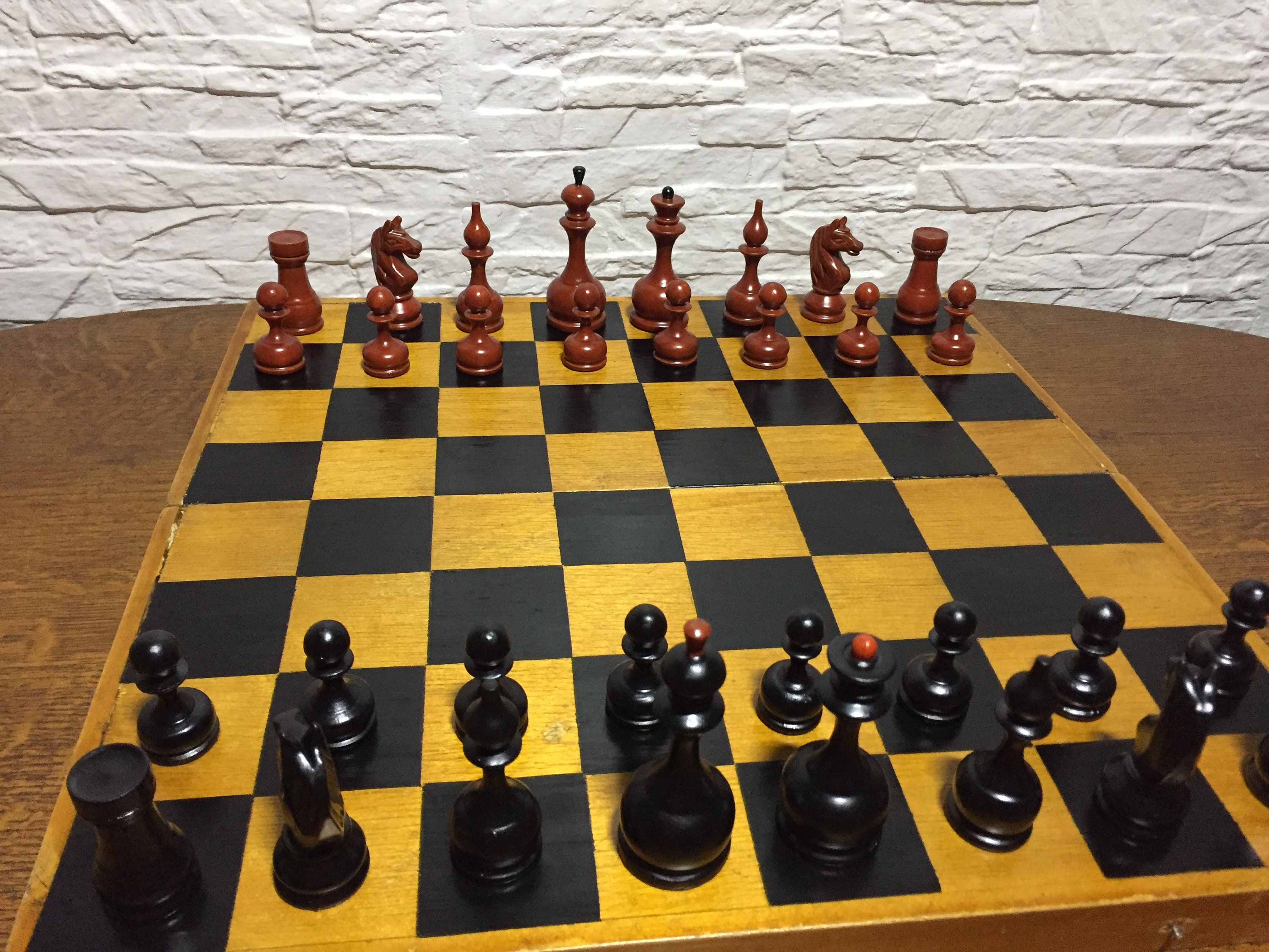 Chess Set 1960 Made in USSR // Wooden Chess // Wooden // USSR Etsy