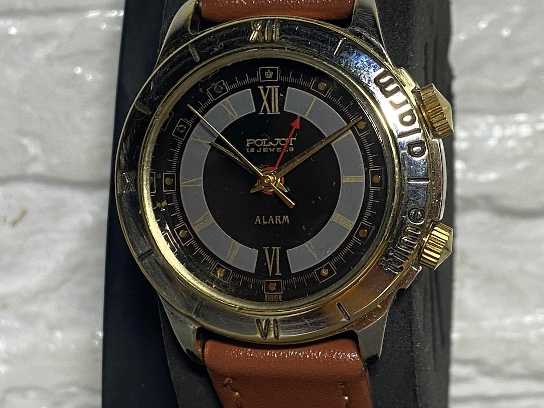 Men's Vintage Soviet Mechanical Alarm Watch Poljot Watch Etsy