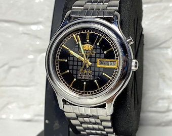 Men's vintage Japanese Mechanical Watch, Orient Automatic Watch, Mechanical Watch, orient watch, Gift for him