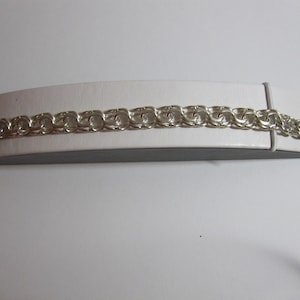 Sterling Silver Curb Link Chain Bracelet Men&#39;s Sterling Silver chunky Curb Link Bracelet Silver Curb