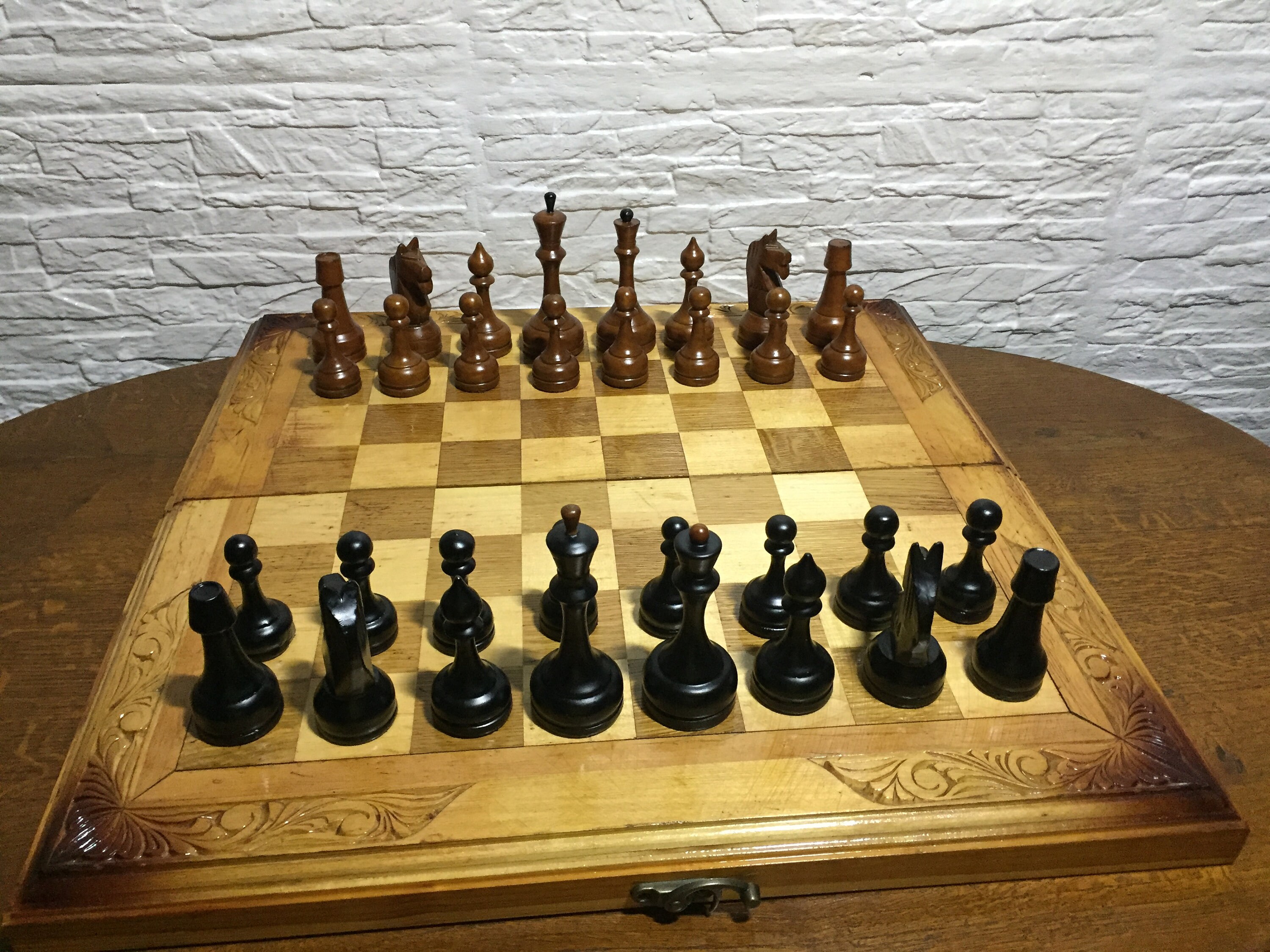 Soviet Chess Set Large Chess Set USSR Vintage Tournament Etsy