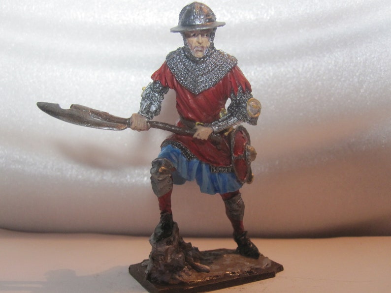 Tin Soldier. Tin Miniature. Pewter Sculpture. Middle Ages. Etsy