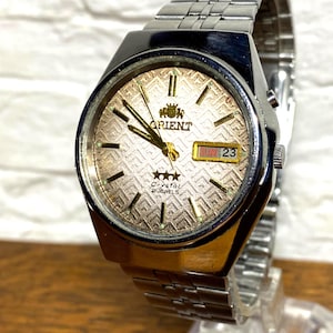 Orologio meccanico giapponese vintage da uomo, orologio automatico Orient, orologio meccanico, orologio Orient, regalo per lui