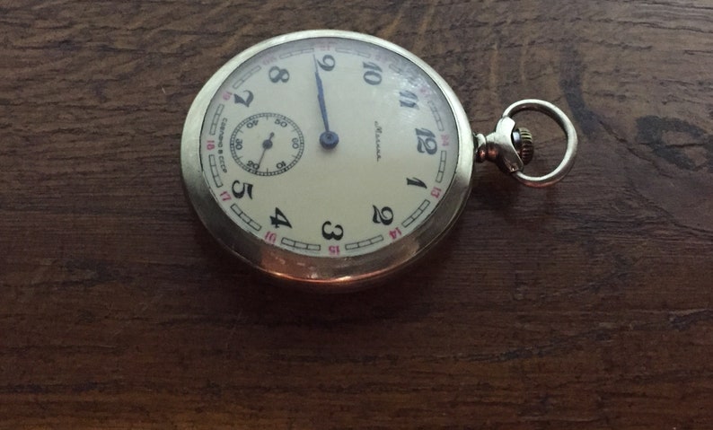 Montre à Gousset Molnija Vintage URSS - Modèle Export 3602, Mécanique Manuelle, Très Bel état, Années 1980