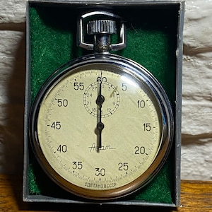 USSR Vintage Mechanical Stopwatch-Chronometer, stopwatch AGAT, sports equipment, AGAT, mechanical stopwatch