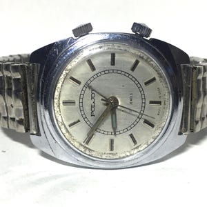Men’s vintage Soviet Mechanical alarm Watch, Poljot Watch, Mechanical Watch, Poljot Watch, Gift for him image 1