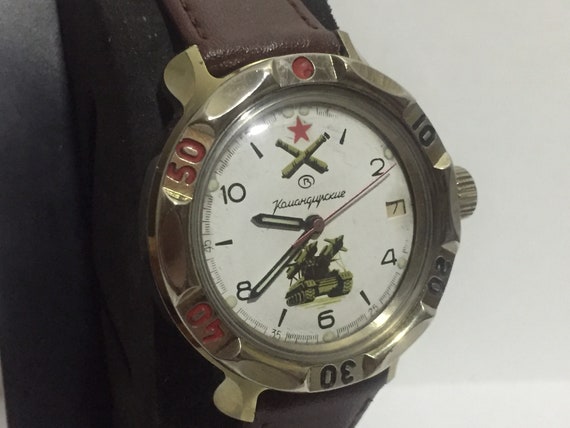 Vintage watch Komandirskie (Wostok), Soviet men's… - image 2