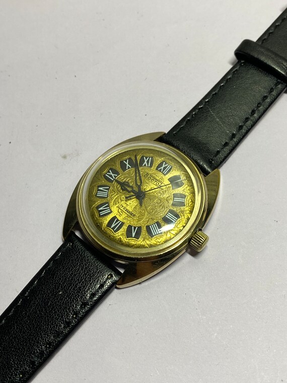 Vintage Gilded watch Vostok, Soviet men's watch V… - image 3