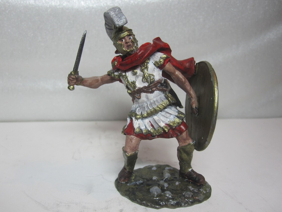 Tin Miniature. Pewter Sculpture. Tin Soldier. Antique Rome. Etsy
