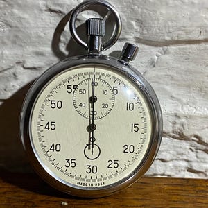 USSR Vintage Mechanical Stopwatch-Chronometer, stopwatch AGAT, sports equipment, AGAT, mechanical stopwatch