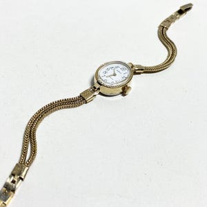 Orologio da cocktail Chaika AU per donna con rivestimento in oro Seagull, piccolo orologio ovale da donna, regalo di gioielli, orologio da ragazza con bracciale, orologio da sera raro