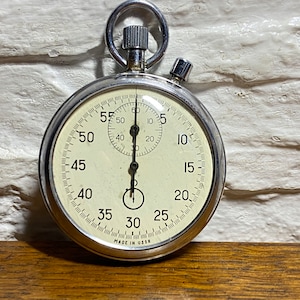 USSR Vintage Mechanical Stopwatch-Chronometer, stopwatch AGAT, sports equipment, AGAT, mechanical stopwatch
