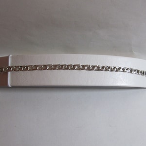 Sterling Silver Curb Link Chain Bracelet Men&#39;s,Women&#39;s Sterling Silver chunky Curb Link Bracelet Silver Curb