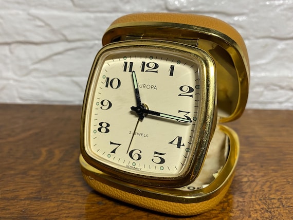 Travel Alarm Clock Europa, Vintage Clock, Vintage Clock, Clock, 2