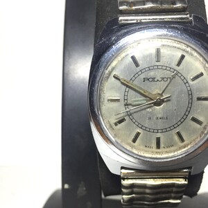 Men’s vintage Soviet Mechanical alarm Watch, Poljot Watch, Mechanical Watch, Poljot Watch, Gift for him image 2