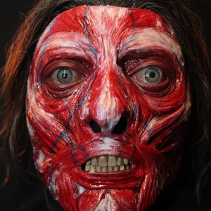 Latex Ripped Face Mask: Universal Fit