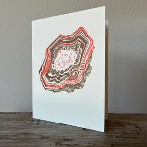 You Rock! Greeting card