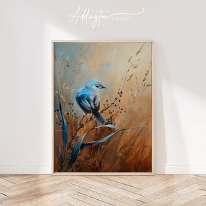 Bird Wall Art | | Bird Prints | Dark Academia | Vintage Print| Goth Cottagecore| Oil Painting Print| Living Room Wall Art| Digital PRINTABLE